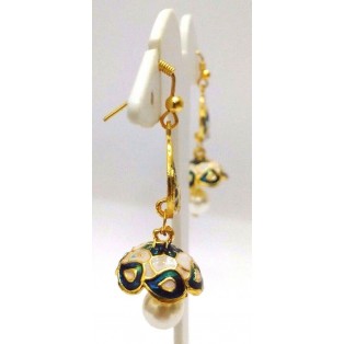 Meenakari Minakari Enamel Jhumka Jhumki Handmade Earring Jewelry Chandelier AE99